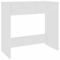 escritorio de madera contrachapada blanco 80x40x75 cm