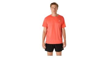 Maillot de manga corta asics core red para hombre