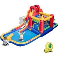 castillo hinchable grande 7 en 1 castillo hinchable acuatico costway 624 x 270 x 235 cm