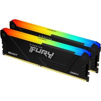kingston fury beast rgb 32gb 3200mts ddr4 cl16 dimm kit de 2 pc memoria para pcs ordenadores de sobremesa - kf432c16bb12ak232