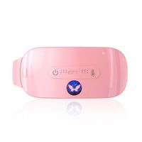 cinturon termico con masajeador por vibracion 60x25x8 cm color rosa