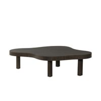 mesa de centro de 135 cm en marron oscuro