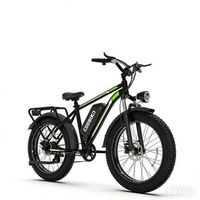 bicicleta electrica eggking f26 bateria extraible de 48 v y 156 ah fat bike de 26r negra