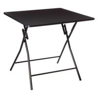 mesa plegable 4 plazas negra