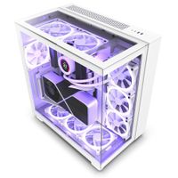 torre gaming nzxt h9 elite  atx  blanco