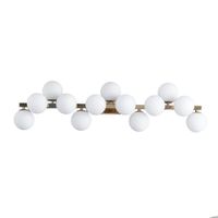 aplique metal y vidrio  95 cm