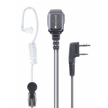 Auriculares Midland MA 31LK Pro con cable, conexión 3,5 mm, intraaurales, negros y transparentes