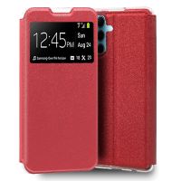 cool funda flip cover liso rojo para samsung a356 galaxy a35 5g