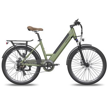 Bicicleta Eléctrica Urbana Fafrees F26 Pro, 250 W, 36 V, 14,5 Ah, Hembra, Verde