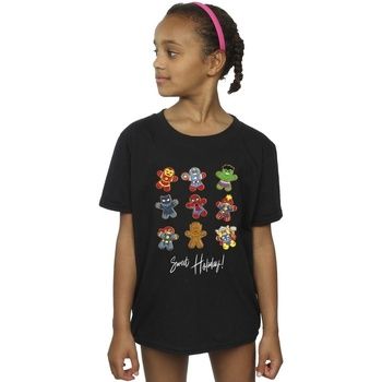 Marvel Camiseta Gingerbread Avengers para niña