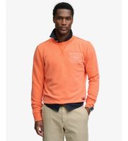 superdry para hombre m2014466a sudadera vintage prep relaxed crew naranja xxl casual algodon