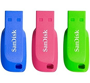 MEMORIA 16GB SANDISK CRUZER BLADE PACK 3 UNIDADES
