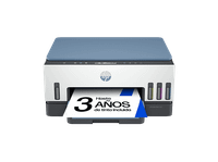 impresora multifuncion - hp smart tank 7006 color impresion automatica doble cara wi-fi azul