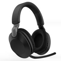 kinsi ms-b2 auriculares inalambricos bluetooth de oficina con microfono plegable giratorio negros