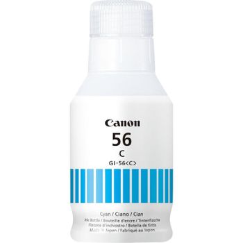 Botella de tinta Canon GI-56C Cian 135ml para MAXIFY GX6050 GX7050 Alto Rendimiento