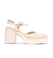 wonders para mujer h-495120245645 sandalias de piel juana beige -altura tacon 75cm- 41 5 a 8cm hebilla casual