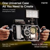 tilta khronos - funda universal para smartphone soporte para smartphone funda para grabacion de video movil compatible con iphone 16 15 14 13 12 samsung con agarre