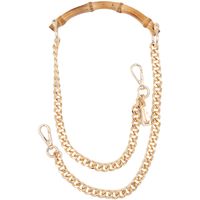 la milanesa bolso de mano catena oro bamboo para mujer