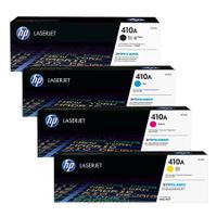 original multipack hp colour laserjet pro m452dw printer toner cartridges 4 pack -cf410a