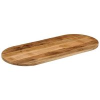 tablero de mesa  tablero escritorio ovalado madera maciza mango rugosa 90x40x38 cm
