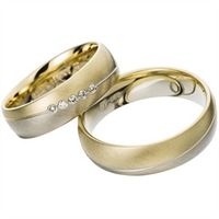 alianzas oro amarillo y blanco 6mm