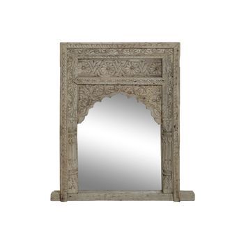 Espejo Teca 60x10x85 Tallas Antiguas Natural