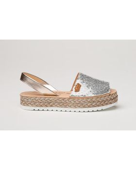 de EVA MAÑAS IBICENCA GLITTER-SEQUINS GEL-MEMORY FOAM 1253 PLATA