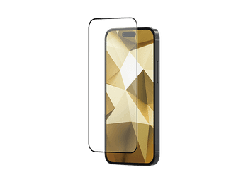 Protector pantalla - ISY IPG 5183-2.5D, Para iPhone 15 Pro Max, Antihuellas dactilares, Antiarañazos, Vidrio templado