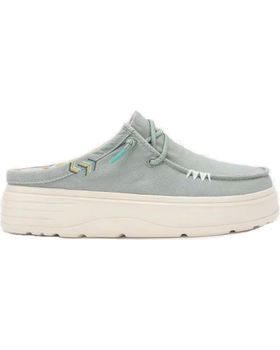 de WALK IN PITAS CAPARICA ZUECO DE MUJER DE ALGODON - VERDE