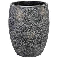macetero de fibra de vidrio gris 32x32x395cm