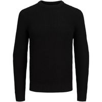 jack  jones jersey 12258695 jjliam knit crew neck black para hombre