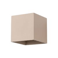 aplique de pared taupe aluminio alt 10 cm
