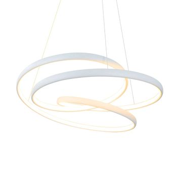 Amberg ii - lámpara colgante de metal, color blanco, 50 cm