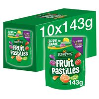 rowntrees fruit pastilles pouch - 10 x 143g