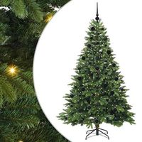 arbol de navidad  decoraciones de navidad artificial con 300 led verde 210 cm pe y pvc