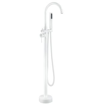 Grifo De Bañera De Piso Rea Lungo White