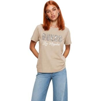 Guess Camiseta SS CN SNAKE SCRIPT R W6YI30 K4349 para mujer