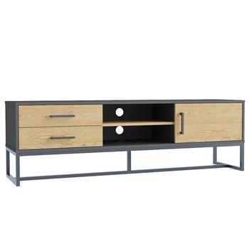 Mueble Tv Industrial Con Espacio De Almacenamiento Detroit