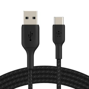 Belkin Boost Charge Cable Trenzado USB-C a USB-A 2m Negro
