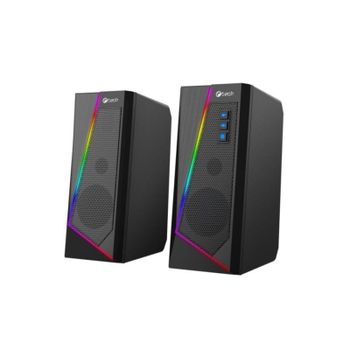 Altavoces C-Tech 2 vías Alámbricos 6W con retroiluminación y USB
