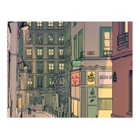 papel pintado 3d - desayuno en paris 250x193 cm