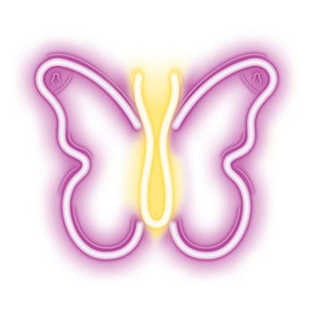 Neón LED Signo Luz USB LED Luz Hogar Luz Luz Nocturna Mariposa Rosa