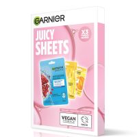 garnier juicy sheets mask set