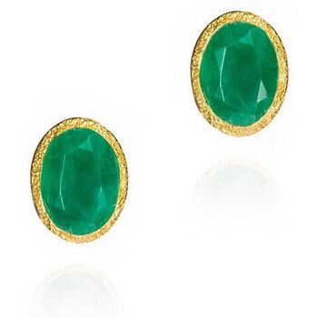 Jorge Revilla Pendientes Pendientes circulares con piedra natural Zen Birthstones para mujer
