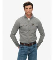 superdry para hombre m4010723a camisa trailsman azul m casual algodon manga larga