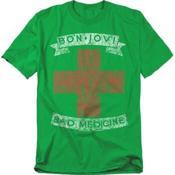 Bon Jovi Camiseta Bad Medicine para hombre