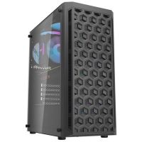 darkflash dk350 midi tower cristal templado argb usb 30 negra
