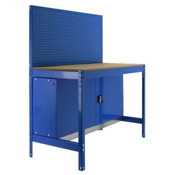 Banco De Trabajo Bt2 Locker 900 Azul/madera 1445x910x610mm