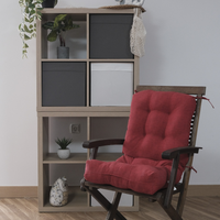 reino mansidi 1 und cojines 90x45x10cm con respaldo para sillas de terraza rojo - comodos y llamativos