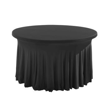 Mesa Redonda Para 6-8 Personas De Color Negro Oviala